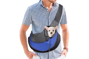 PETCUTE Trasportino per Cane Taglia Piccola Borse per Cani e Gatti Borsa a Tracolla per Cani Trasporto Sacchetto per Cani