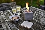 Beske-Betonfeuer mit 'Dauerdocht' | Größe 10x10x10 cm | Wiederbefüllbare Gartenfackel | 'Unendliche' Brenndauer durch...