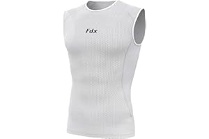 FDX Cool Mesh Base Layer Sleeveless - Men, Women Summer Cycling Vest - Ultralight, Breathable, Anti-Odour Bicycle Unisex Skins Tops - Under Shirts for Running, Gym, Workout Training