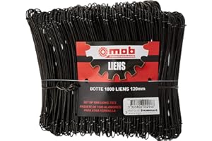 PEDDINGHAUS MOB Outillage 6540120101 Lot de 1000 Liens à boucle 12 cm
