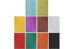 Healifty 10Pcs Fogli di Schiuma Glitter Eva Schiuma Carta Colorata Spugna Artigianale Schiuma per Progetti Fai da Te Scrapbooking Arte Aula Forniture per Feste