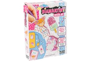 DIAMANTINY Creative Art Deco Stickers, crea 3D Mosaic Effect Stickers, Animals Unicorns Mermaids Ice Creams Sweets in crystal art