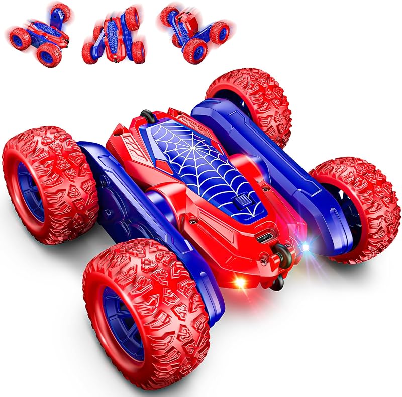 Dreamlandia Ferngesteuertes Auto ab 3-10 Jahre, 2.4Ghz 360° Flip RC Auto Outdoor Spielzeug ab 3-8 Jahre Junge, 4WD Monstertruck Geburtstags Ostergeschenke für Kinder, Junge