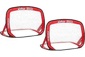 ‎HUDORA HUDORA Pop Up Fußballtor, 2er Set Garten Fußballtor Set faltbar & tragbar Standard oder exklusives Kicker Design für Kinder & Erwachsene