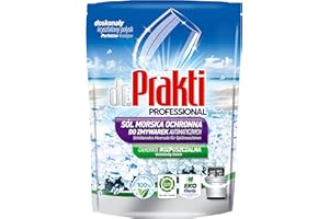 CLOVIN DR.PRAKTI dr.Prakti Sel Regénérant Marin pour Lave-Vaisselle, adoucit l'eau et prévient efficacement le calcaire dans le lave-vaisselle et sur la vaisselle, doypack 1,5 kg