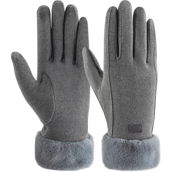 Outrip Womens Lady Winter Warme Handschoenen Touchscreen Telefoon Winddicht Gevoerde Dikke Handschoenen, Winered, M