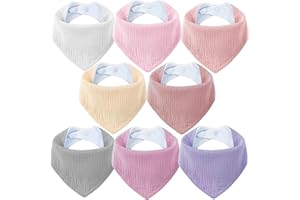 SLOSH Baberos Bebe Recien Nacido Algodón Bebé Niña Niño Bandanas para la Dentición