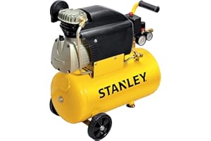 Stanley D211/8/24 - Compresor 24 litros, Motor 2 Hp, Peso 24 kg, Amarillo