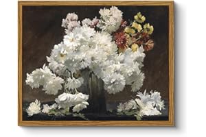 ARPEOTCY Gerahmte Leinwand mit Blumenmuster, 20,3 x 25,4 cm, Bauernhaus-Blumenbilder, Küchenwanddekoration, Kunstdrucke für Heimdekoration, ästhetisch, Ölgemälde für Wohnzimmer, Büro