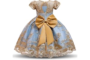 NNJXD Ragazze di Fiori Vestire Natale Festa Abito da Ballo Abito da Principessa