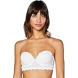 Iris & Lilly Women's Lace Padded Strapless Bra