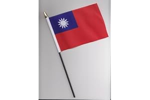 1000 FLAGS Taiwan Hand Flag 25cm