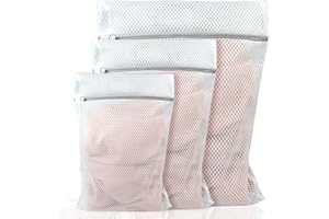 Humbgo Mesh Laundry Bag for Washing Machine - Reusable and Durable Washing Machine bags for Delicates Blouse Hosiery T-shirt Socks Underwear Bra Lingerie Baby Clothes (S/M/L)