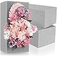 com-four® 3x Floral foam for flower arrangements - Florist foam for dried flowers - Flower arranging accessories - Decorative flower holder