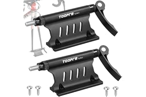 LIFEJXWEN Set di 2 supporti per forcella anteriore, in lega di alluminio, montaggio a sgancio rapido, porta ruota posteriore per mountain bike, porta bici da auto