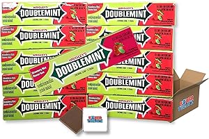 Wrigley's Doublemint Strawberry Chewing Gum Bulk Pack 20x5 Stick - 13.5g Boxed Treatz