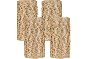 400 m jutesnöre, 100 % naturligt jutesnöre, 1 mm dekoration, paketsnöre, naturfiber, jutesnöre, hamparep, brunt hamparep för