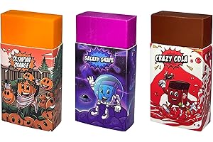 Rubby Rubber Duft Radiergummi Set für Kinder – 3er Set mit Duft (Cola, Traube, Orange) – Lustige, Weiche Radierer für Schule & Kindergeburtstag – Geschenk & Mitgebsel Jungen/Mädchen