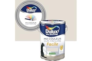Ma Couleur Sur-mesure par Dulux Valentine – Peinture Intérieure Murs, Plafonds, Boiseries - Facile à appliquer - Satin Lin Clair 5 L