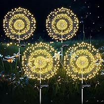 HELESIN Zonnelampen voor tuin, 8 stuks, 2 modi, wit licht/warme