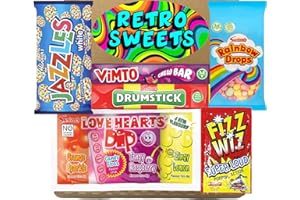 CANDY CLUB Sweets. Retro Sweets Gift Box - Perfect Sweet Letterbox Gift with a Variety of Sweets and Treats in Stylish Sweet Gift Box - Ideal Sweet Gifts for Any Occasion!