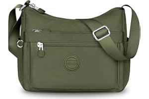 VOBUKE Bolso Bandolera Mujer Impermeable Bolsos de Hombro Casual Mujer de Nailon Moda Crossbody Múltiples Bolsillos Bolsa de Cuerpo Cruzado con Correa Ajustable para Viaje shopper Escuela so Diario