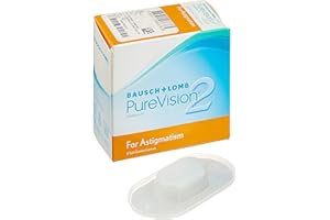 BAUSCH + LOMB - PureVision2® HD For Astigmatism - Lenti a contatto mensili per astigmatismo - 6 Lenti PV2 TOR 8.9+0100-075X170 X6