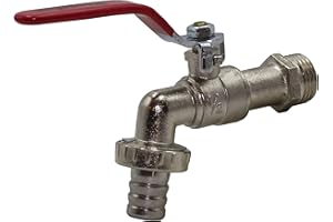 RIEGOLUX 205501 Robinet Sphère 1/2" avec Adaptateur Tuyau Collier