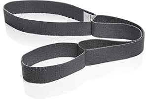 ‎BODYMATE BODYMATE Dehnungsband mit 3 Schlaufen - insgesamt ca. 75cm lang - 3,8cm breit - aus 100% natürlicher Baumwolle