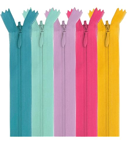5 stuks onzichtbare ritsen, 40 cm/16 inch nylon ritsen voor het naaien van verborgen onzichtbare voor kleermakers, naaiaccessoires, kussens, rokken
