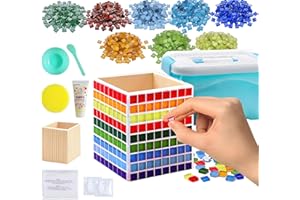 AiYoYo Mosaik Stifthalter DIY Bastelset Geschenke für Kinder und Erwachsene Kreatives Basteln für Mädchen Geburtstagsgeschenk 5 6 7 8 9 10 11 12+ Jahre