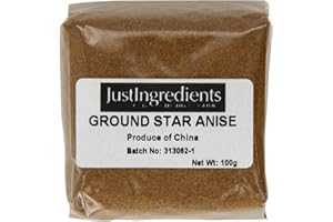 JustIngredients Essential Anis Étoilé Moulu 100 g - Lot de 5