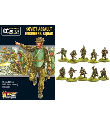Warlord Games Ejército soviético (1940-43) Ejército de iniciación – Miniaturas de plástico a escala de 28 mm para acción de pernos altamente detalladas de la Segunda Guerra Mundial miniaturas para Warlord Games Ejército soviético (1940-43) Ejército de iniciación – Miniaturas de plástico a escala de 28 mm para acción de pernos altamente detalladas de la Segunda Guerra Mundial miniaturas para