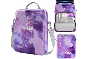 MoKo Funda Compatible con Galaxy Tab S9 11" 2023, iPad Pro 11 M2 2022-2018, iPad 10 10,9" 2022, Air 5/4 10,9" 2022, Galaxy Tab S8/A8/A7 2022, 9/8/7 10,2", 9,7", Cielo Estrellado Morado