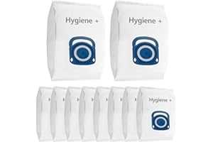 TOMKITY 10 Remplacement Sac pour Aspirateur Rowenta Silence Force Hygiène Silence Force Effitech Compact Power xxl ZR200520 ZR200720 ZR200920