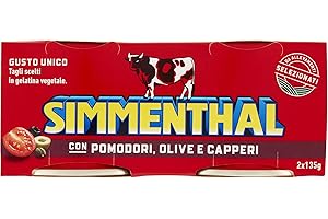 Simmenthal - Carne in Scatola di Bovino Magra Lessata e Condita con Pomodorini, Olive e Capperi, 2 Lattine da 135 gr