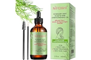 PLOBRT RosmarinöL Haare, Rosemary Oil for Hair, RosmarinöL für Kopfhaut und Haar, Verbessert Das Haarwachstum, 60 Ml