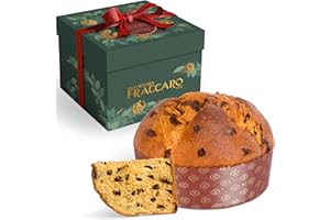 Panettone Artigianale Rum e Cioccolato 750gr, Pasticceria Fraccaro 1932, con Bagna al Rum e Gocce di Cioccolato, Senza Canditi e Uvetta, Impasto con Lievito Madre - Incarto Regalo, Made in Italy