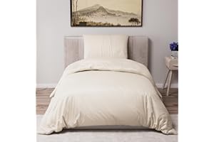 DREAMZIE Funda Nordica Cama 135x200 cm con 1 Funda Almohada 50x70 cm - Beige - Funda nordicas 135x200 de 100% Microfibra. Funda Nordica Certificada sin Productos Químicos (Oeko Tex)