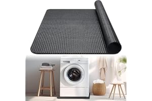 TAECHALINGO Beidseitig Rutschfest Antivibrationsmatte Waschmaschine,60 X 60 CM Rutschfeste Gummimatte,Silikon Kühlschrankmatten,Leichtgewichtig Wasserdicht Bodenmatte Kühlschrank für Trockner und Innenbereich