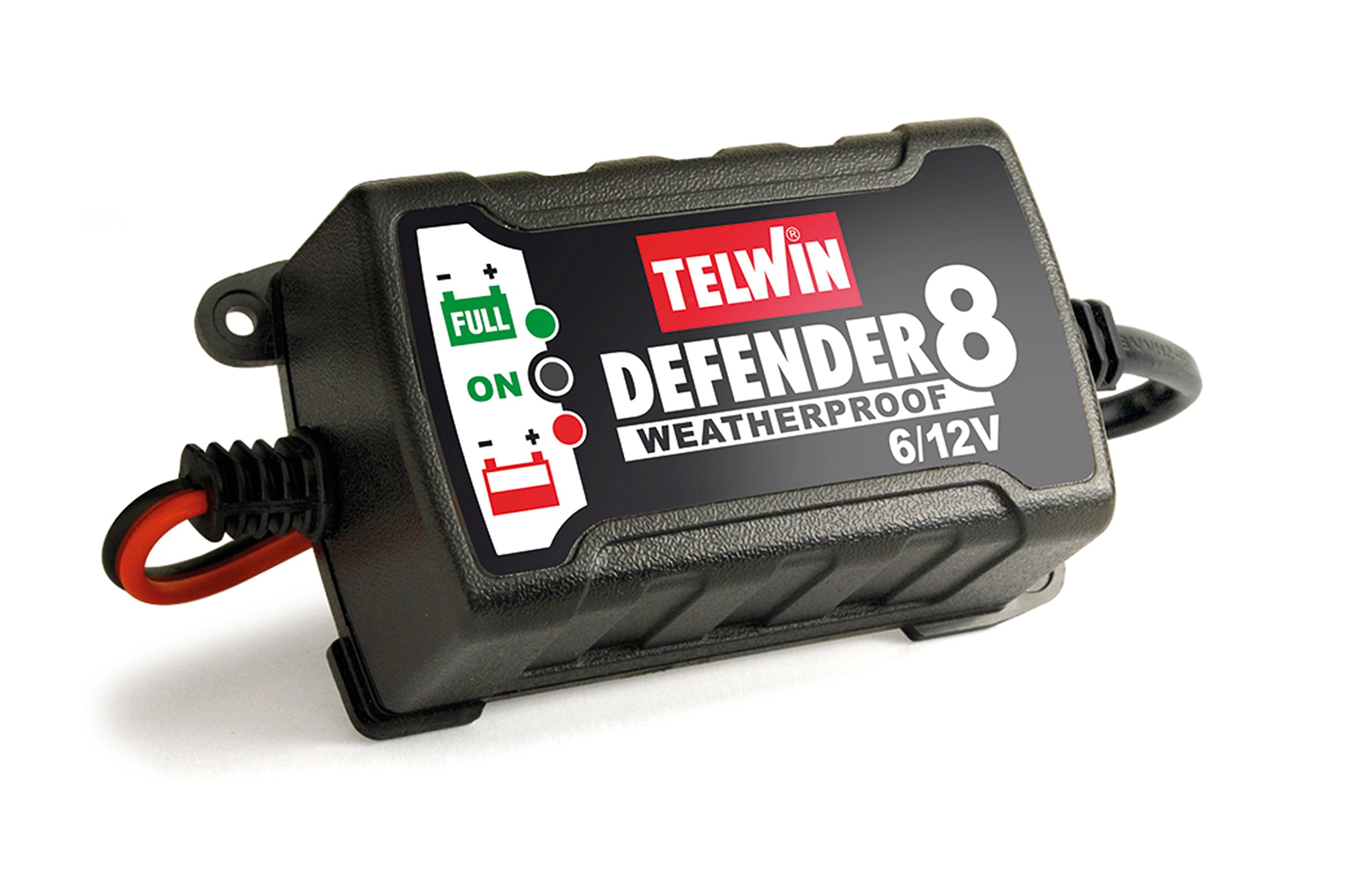 Telwin Defender 12 Caricabatterie 6/12V - Con Schermo LCD E Funzione COLD