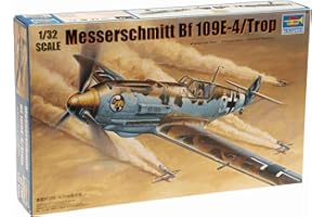 Trumpeter 02290 - Caccia Tedesco Messerschmitt BF 109E-4 tropicalizzato con filtri d'Aria