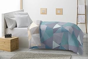 Miracle Home. Edredón nórdico Reversible Anna de Microfibra 360gr/m², Suave y Transpirable Ideal para Invierno, otoño y Primavera. 200X260. Cama 105.