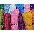 M Fabrics Hobby Crafts Flower Mesh Net Fabric, Flower Mesh for Flower Bouquet, Fabric for Gift Wrapping, Party Hall Decor, Sweet Boxes, Gift Decoration (40 Inches Width) - (2 Meters, Pink)