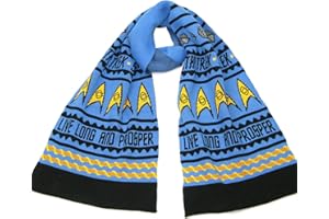 Star Trek Live Long and Prosper Knitted Scarf - Official Spock Scarf by LOVARZI