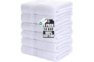 Utopia Towels - 6-pack badhanddukar – badhandduk, 60 x 120 cm