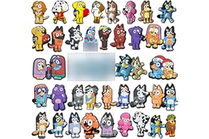 TASHCE Ciondoli per Scarpe per Zoccoli, 39 Pezzi Ciondoli per Scarpe, Charm Decorativi per Crocs, Crocs Accessori per Sandali, Zoccoli, Braccialetti per Bambini, Adulti, Regalo per Feste di Compleanno