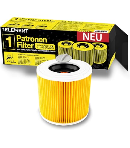 Filtres Rebirthcare Pour Kärcher WD3 - Lot De 3, Compatible WD2/WD3/MV2/MV3 - Filtration HEPA