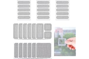 SHIWUYOU 39 piezas reparar mosquitera, Set de Reparación Mosquiteras con Cinta Adhesiva Fibra Vidrio, Kit de Reparación de Mosquiteras para ventanas puertas mosquitos