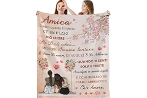 MAST DOO Coperta di Flanella, Idee Regalo di Amicizia per Miglior Amica, per Compleanno, Natale 130 x 150cm